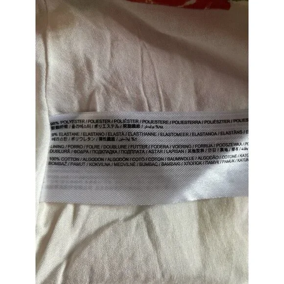 MANGO Women’s Pradera Colorful Floral Belted Lined Mini Skirt Size XL - Picture 6 of 10